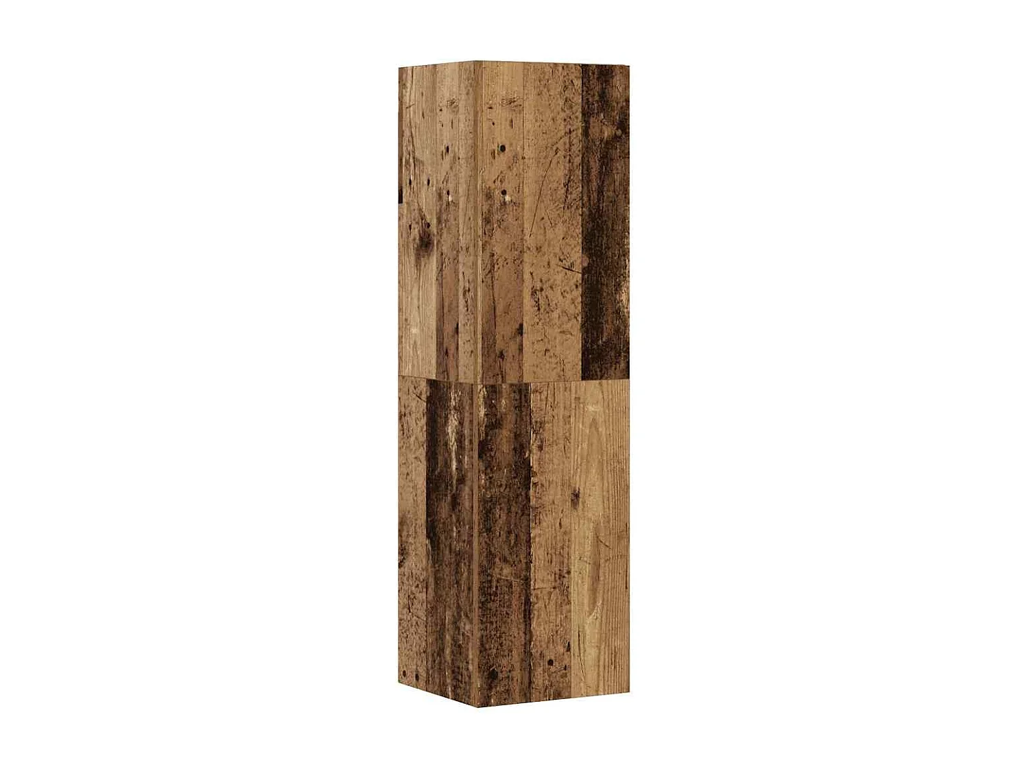 8-delig Tv-meubelset wandmontage bewerkt hout oud houtkleurig