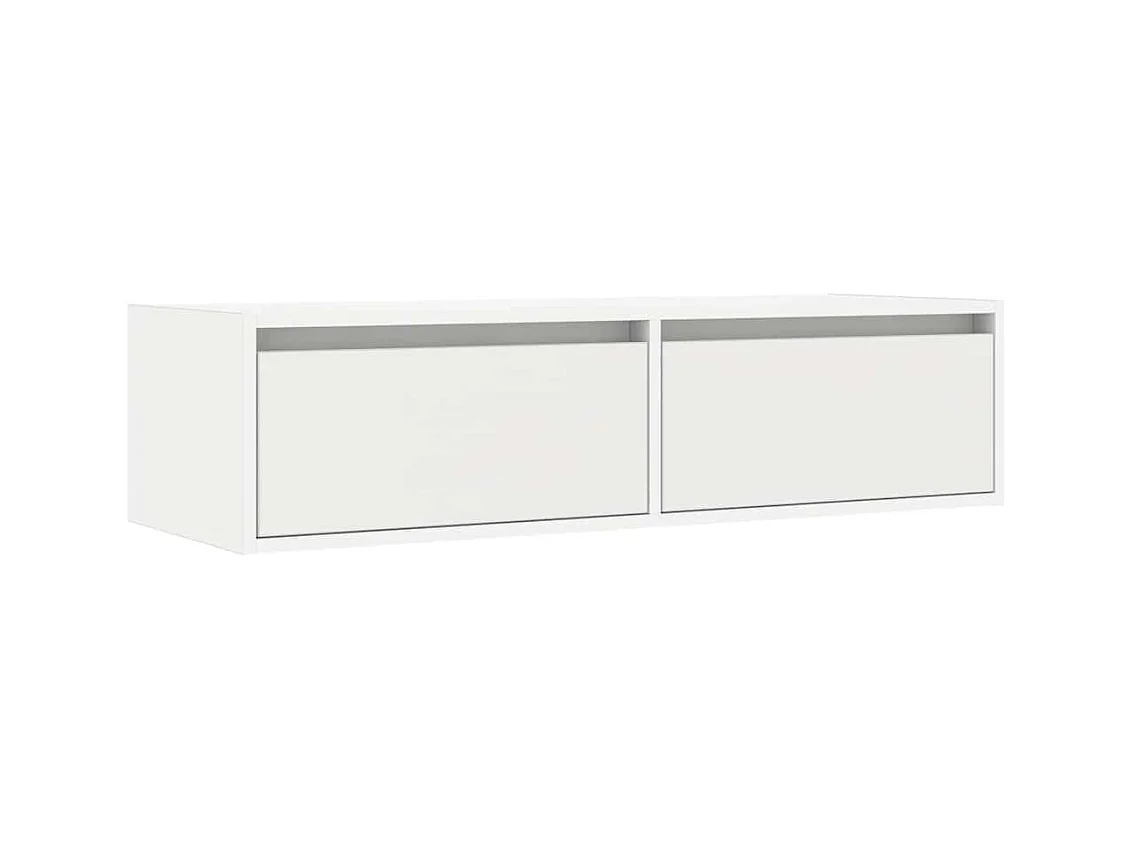 Móvel de TV com luzes LED 100X35,5x25 cm branco