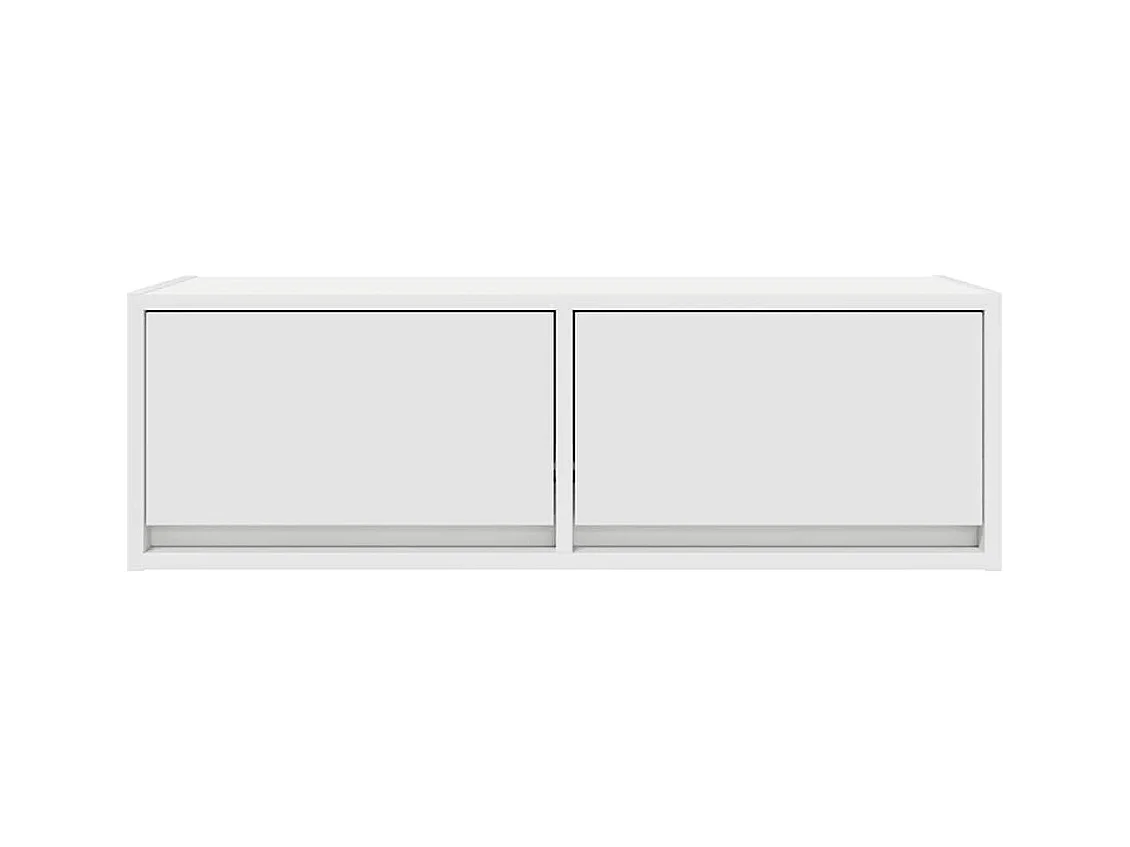 Meubles TV 2 pcs blanc 80x31x25,5 cm bois d'ingénierie