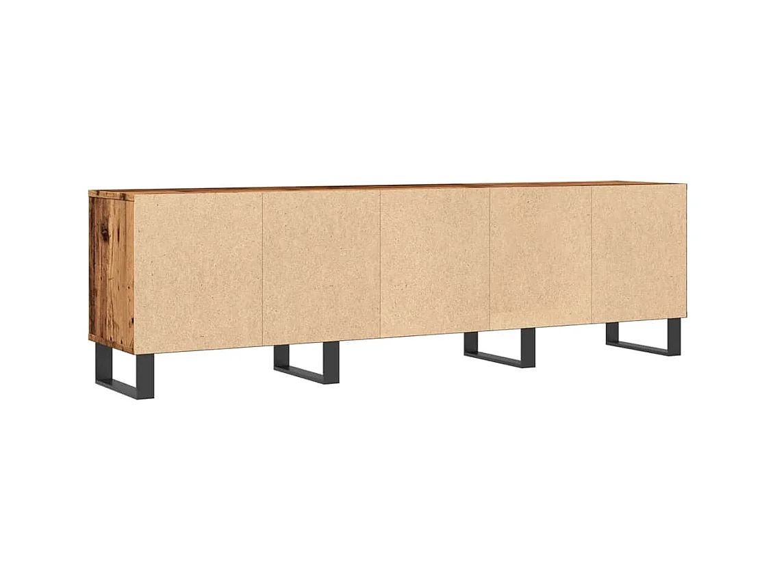 Meuble TV vieux bois 150x30x44,5 cm bois d'ingénierie