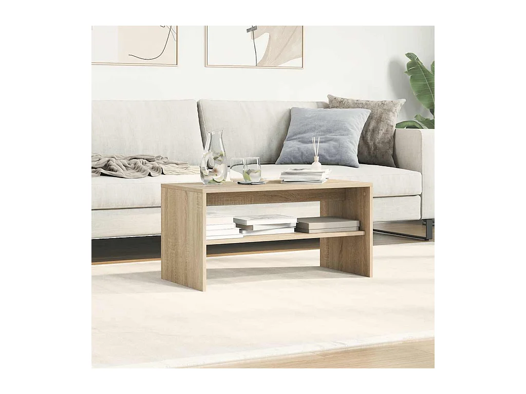 Tv-meubel 80x40x40 cm bewerkt hout sonoma eikenkleurig