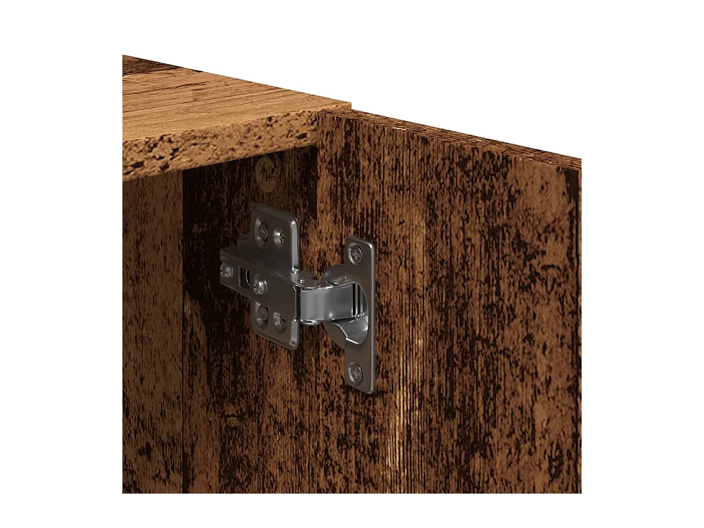 Meuble TV vieux bois 180x31,5x40 cm bois d'ingénierie