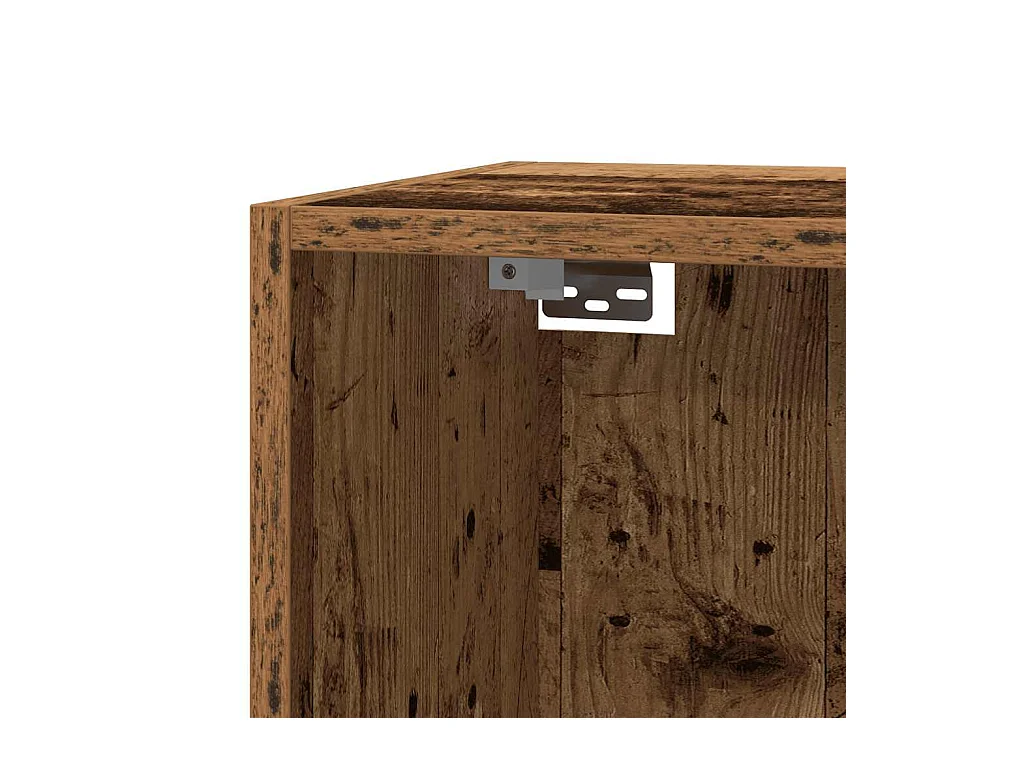 Meuble TV vieux bois 30,5x30x110 cm bois d'ingénierie