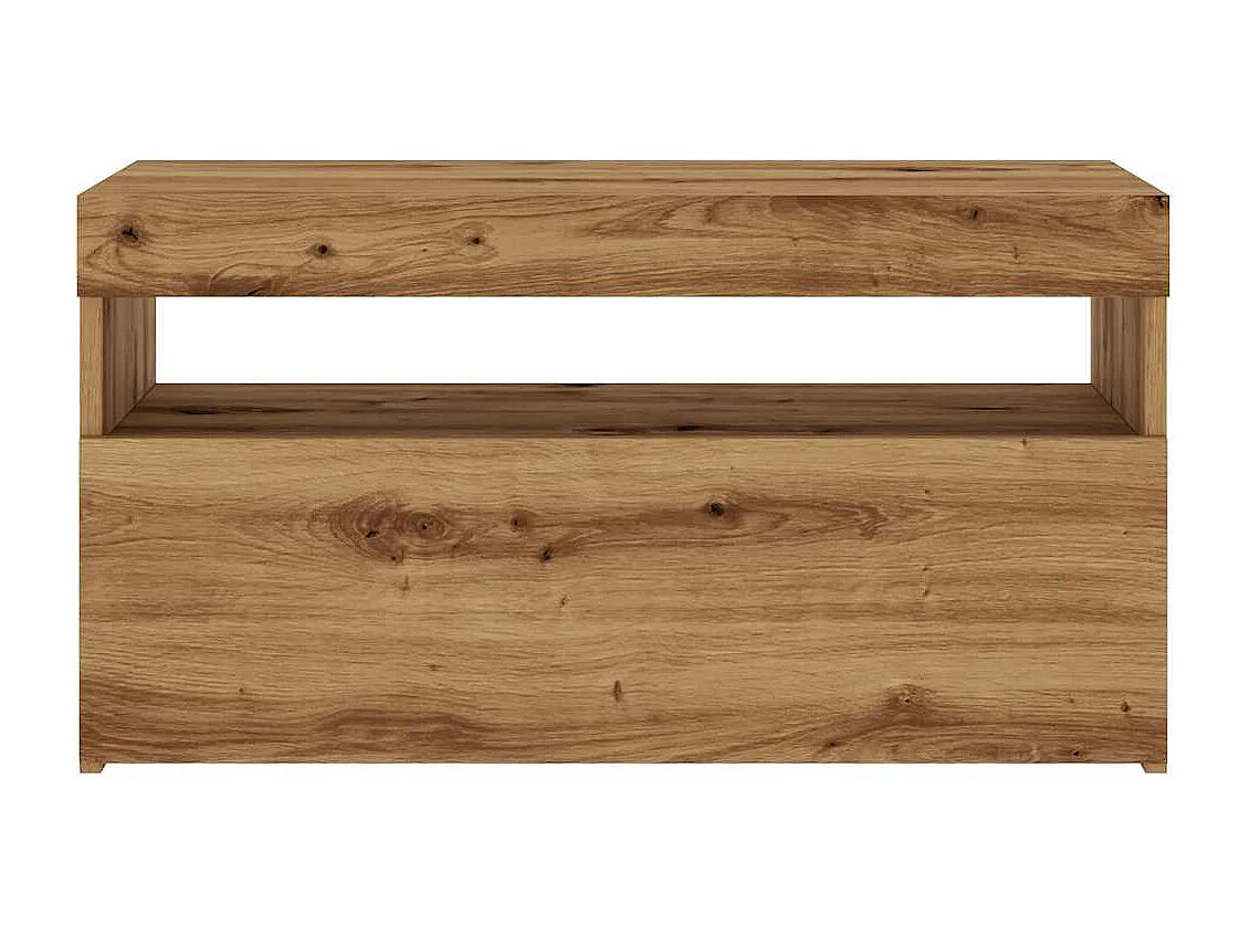 TV-Schrank mit LED-Leuchten Artisan-Eiche 75x35x40 cm