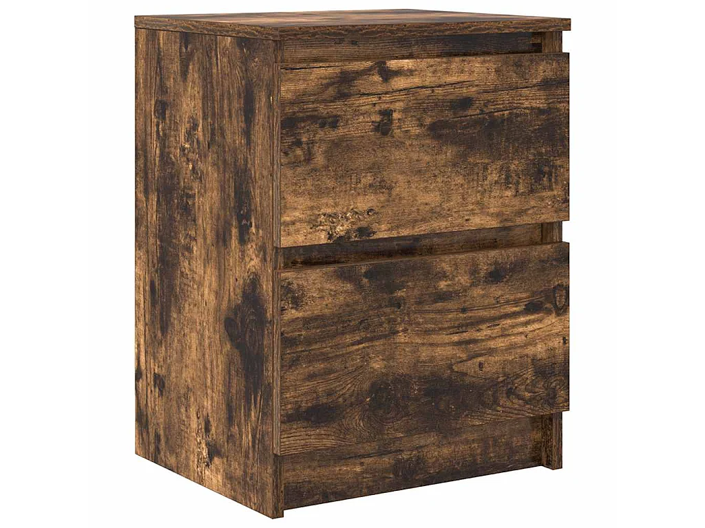 Meuble TV chêne fumé 40x35x54 cm bois d'ingénierie