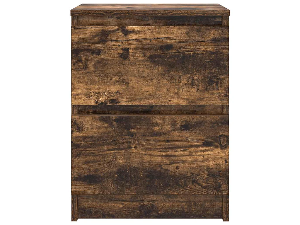 Meuble TV chêne fumé 40x35x54 cm bois d'ingénierie