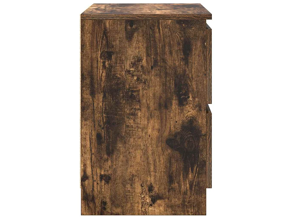 Meuble TV chêne fumé 40x35x54 cm bois d'ingénierie