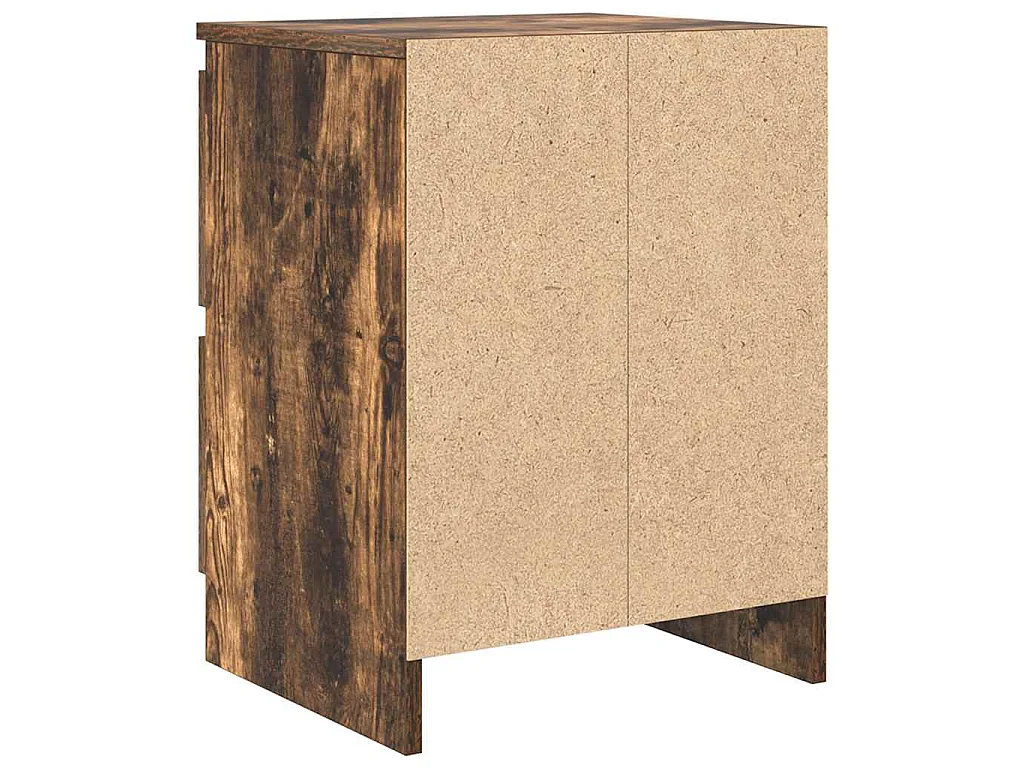 Meuble TV chêne fumé 40x35x54 cm bois d'ingénierie