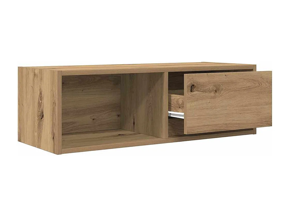Meuble TV 2 pcs chêne artisanal 80x31x25,5 cm bois d'ingénierie