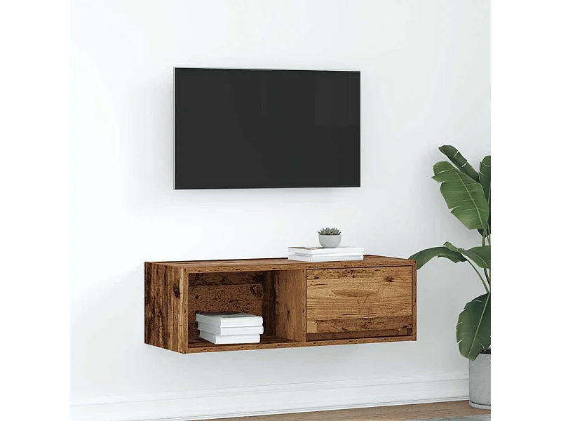 TV-Schrank Altholz-Optik 80x31x25,5 cm Holzwerkstoff