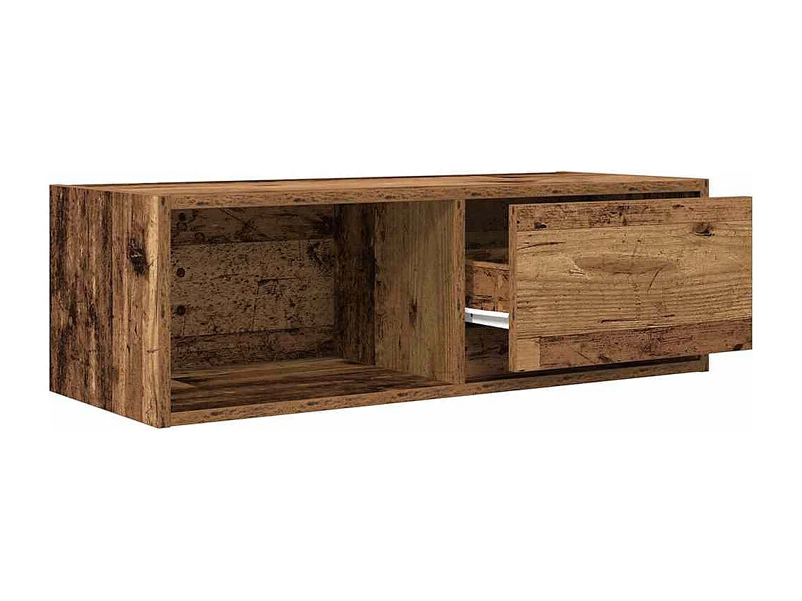 Mobile Porta TV Legno Antico 80x31x25,5 cm Legno Multistrato
