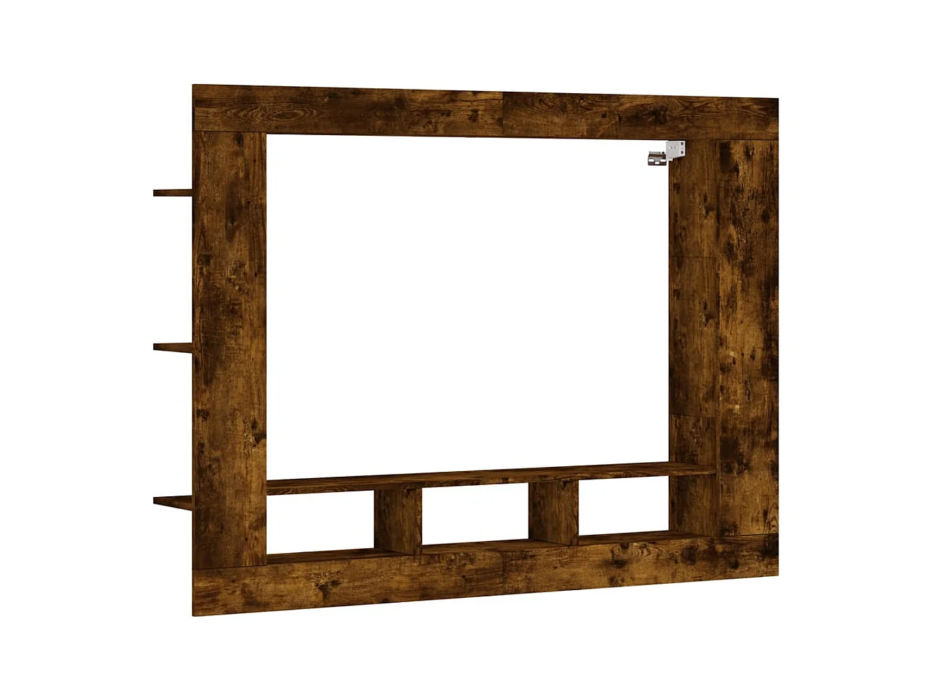 Tv-meubel 152x22x113 cm bewerkt hout gerookt eikenkleurig