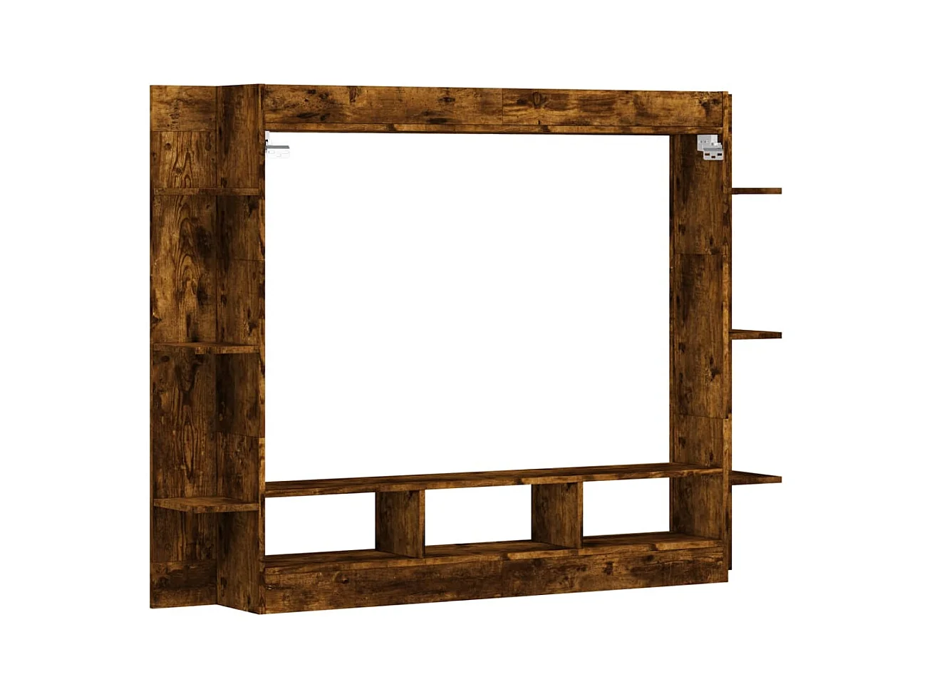 Tv-meubel 152x22x113 cm bewerkt hout gerookt eikenkleurig