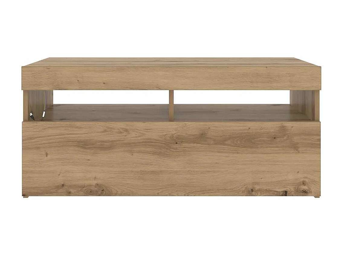 TV-Schrank mit LED-Leuchten Artisan-Eiche 90x35x40 cm