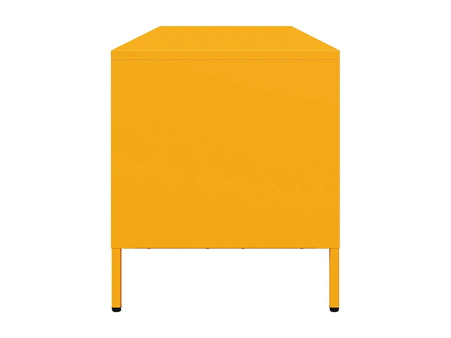 Tv-meubel 135x39x43,5 cm koudgewalst staal mosterdgeel