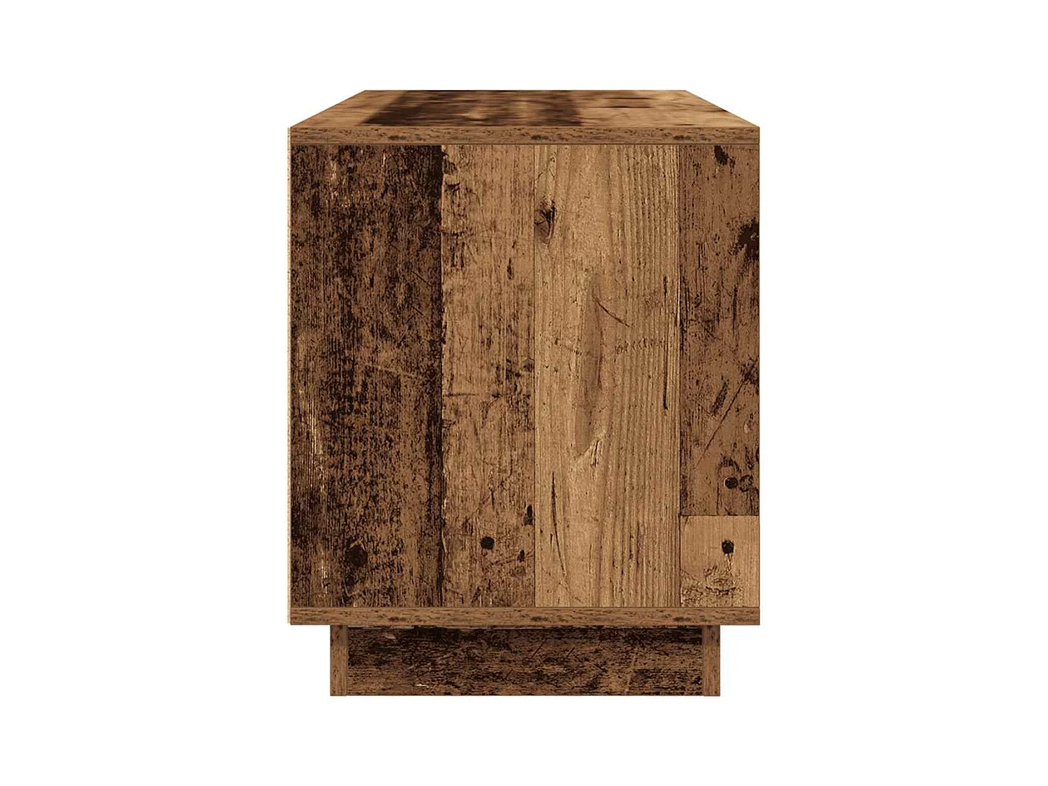 Móvel de TV com luzes LED 100x41x50 cm madeira velha