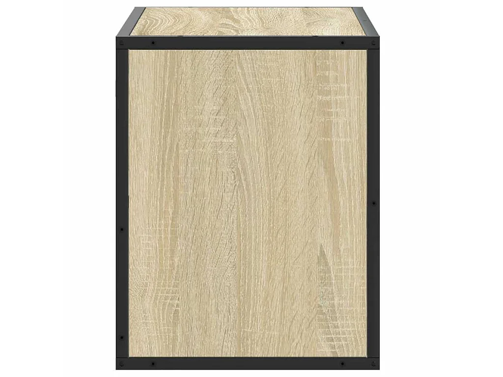 Meuble TV chêne sonoma 60x31x39,5 cm bois d'ingénierie et métal