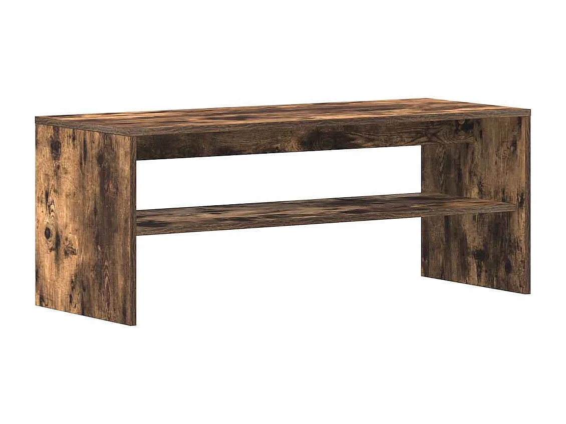 Mobile Porta TV Rovere Fumo 100x40x40 cm in Legno Multistrato