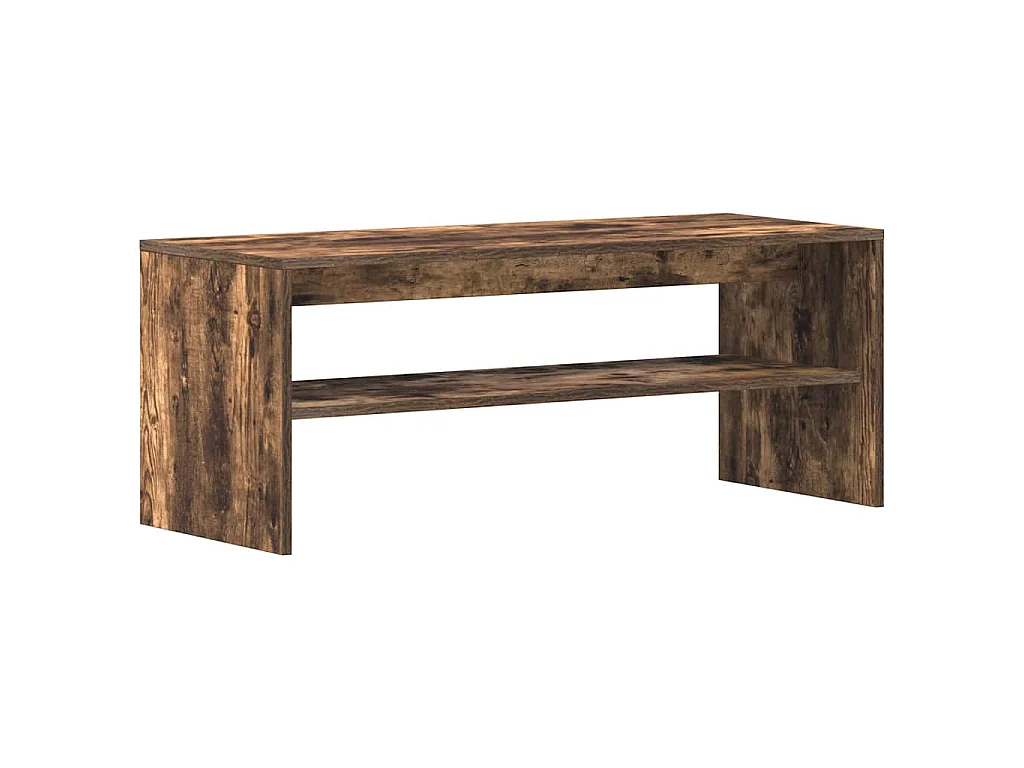 Tv-meubel 100x40x40 cm bewerkt hout gerookt eikenkleurig