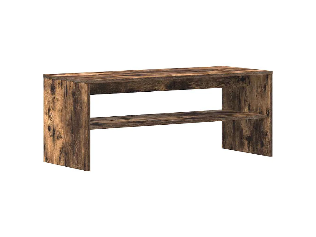 Tv-meubel 100x40x40 cm bewerkt hout gerookt eikenkleurig