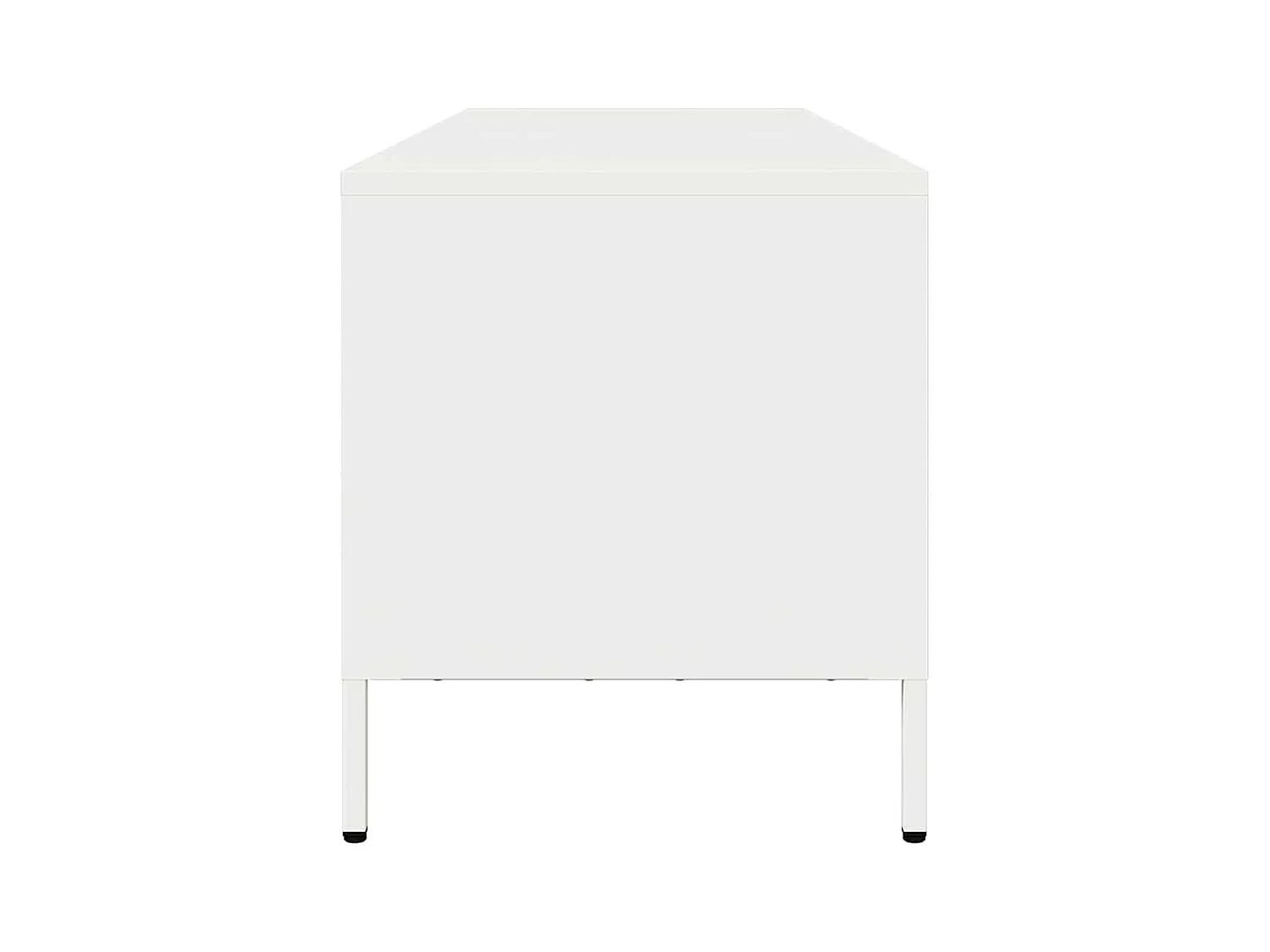 TV-Schrank Weiß 135x39x43,5 cm Kaltgewalzter Stahl