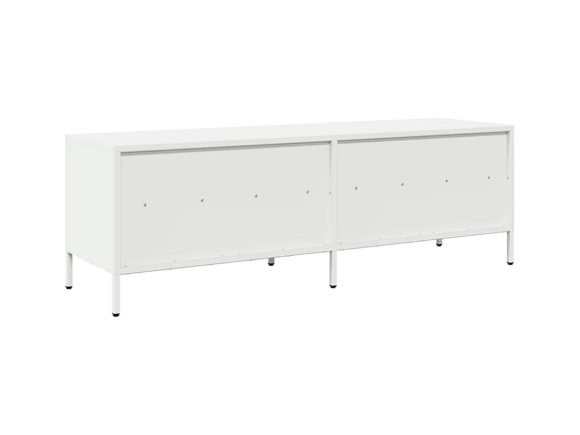 TV-Schrank Weiß 135x39x43,5 cm Kaltgewalzter Stahl