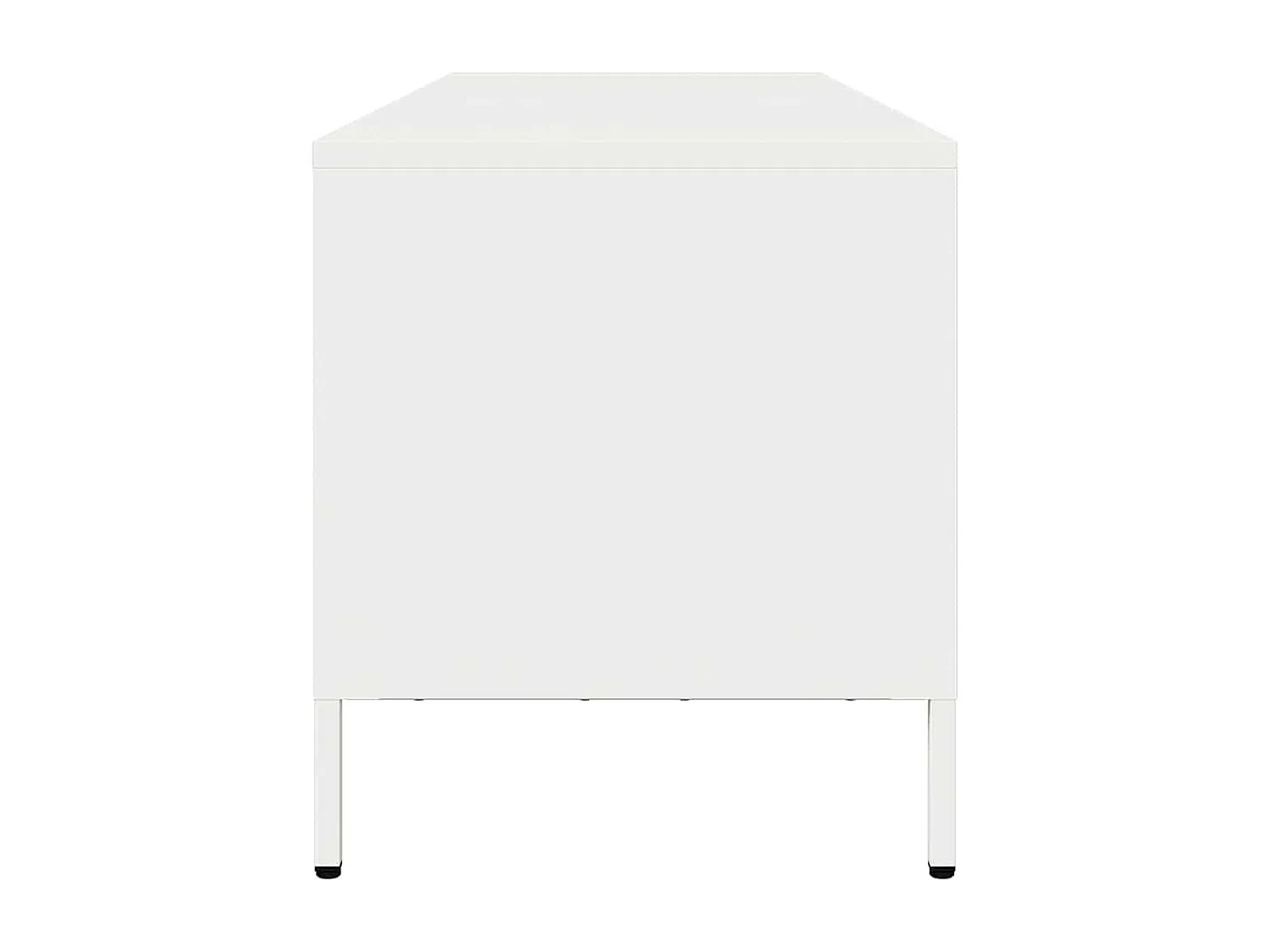 Móvel de TV 135x39x43,5 cm aço laminado a frio branco
