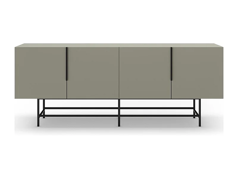 Buffet 4 portes vert 200 cm - Clea