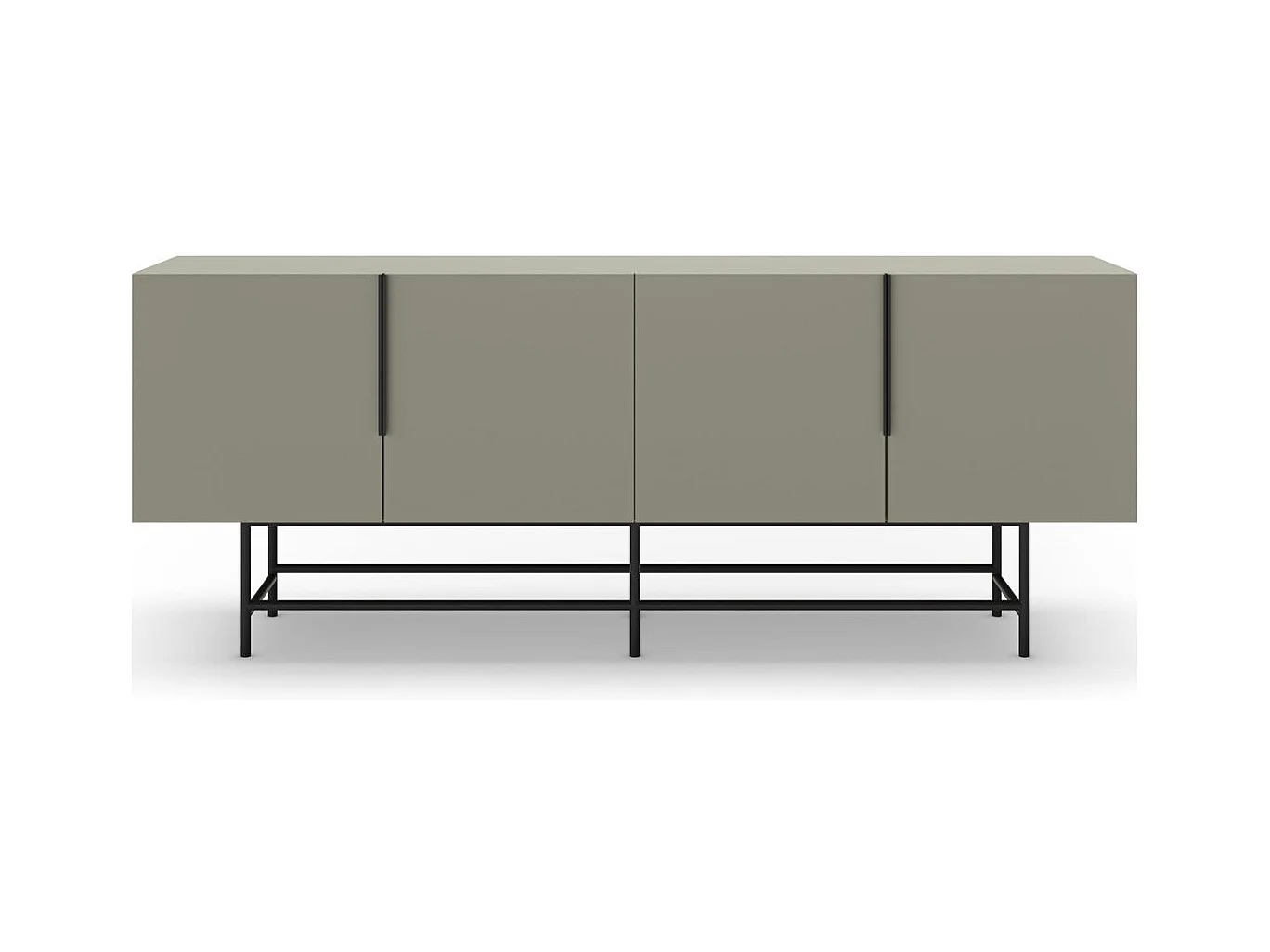 Buffet 4 portes vert 200 cm - Clea