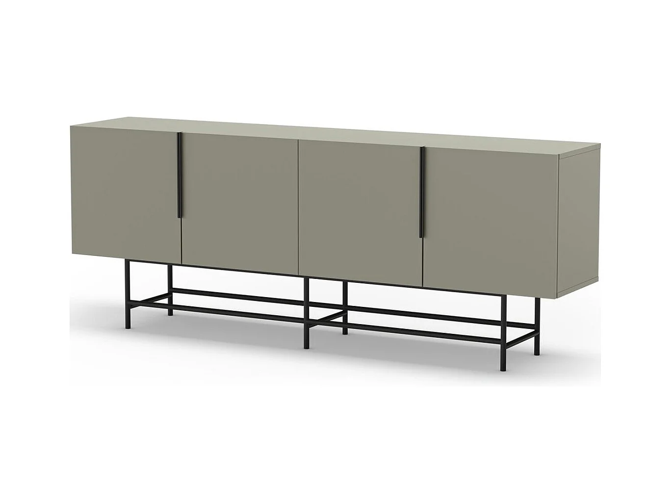 Buffet 4 portes vert 200 cm - Clea