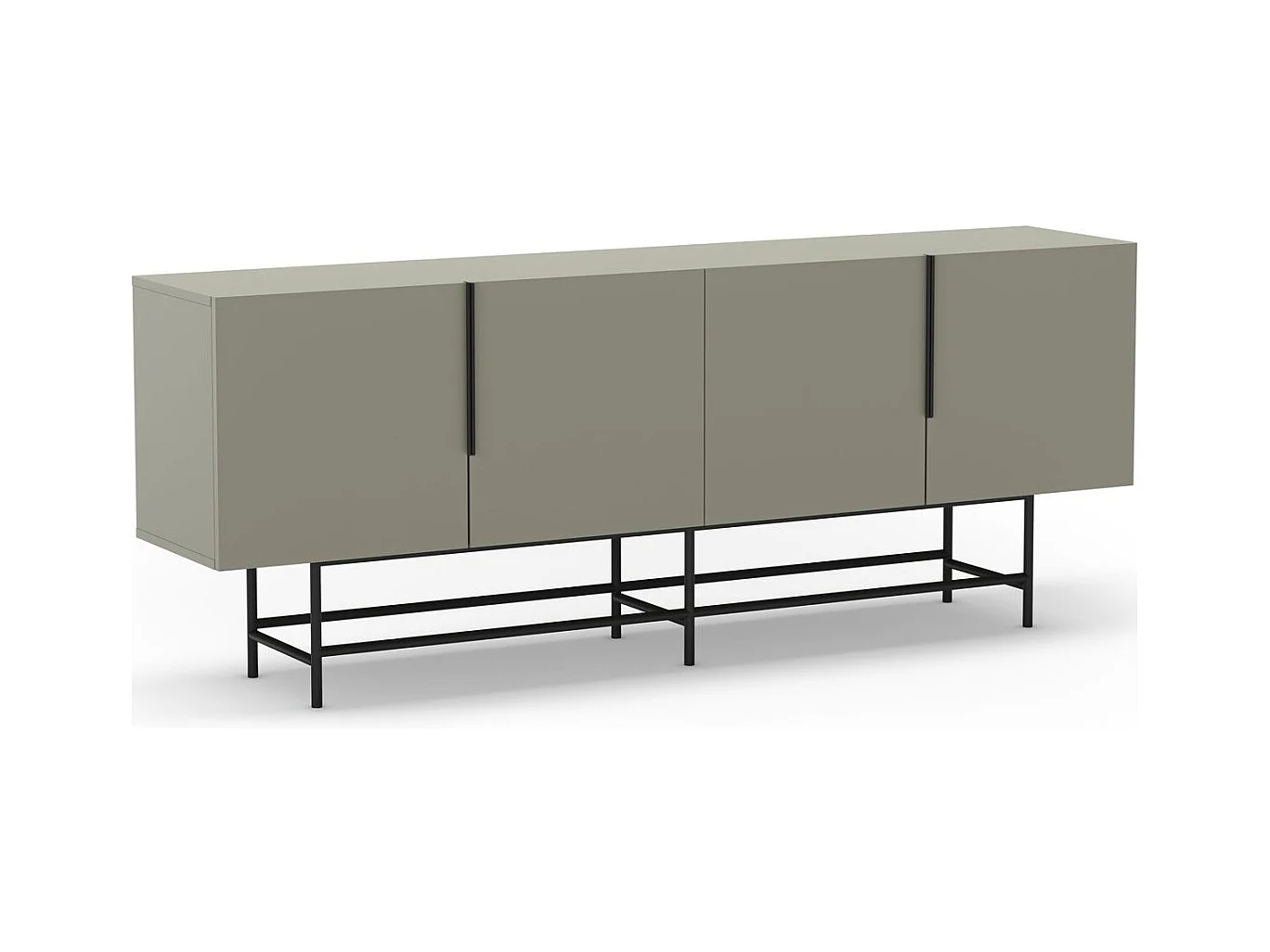 Buffet 4 portes vert 200 cm - Clea