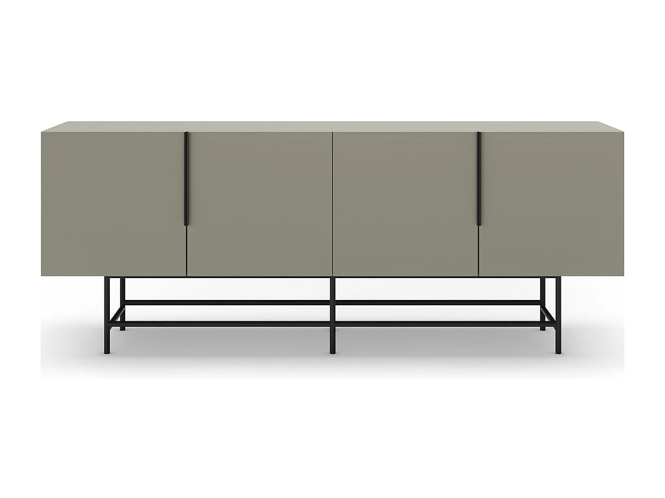 Buffet 4 portes vert 200 cm - Clea