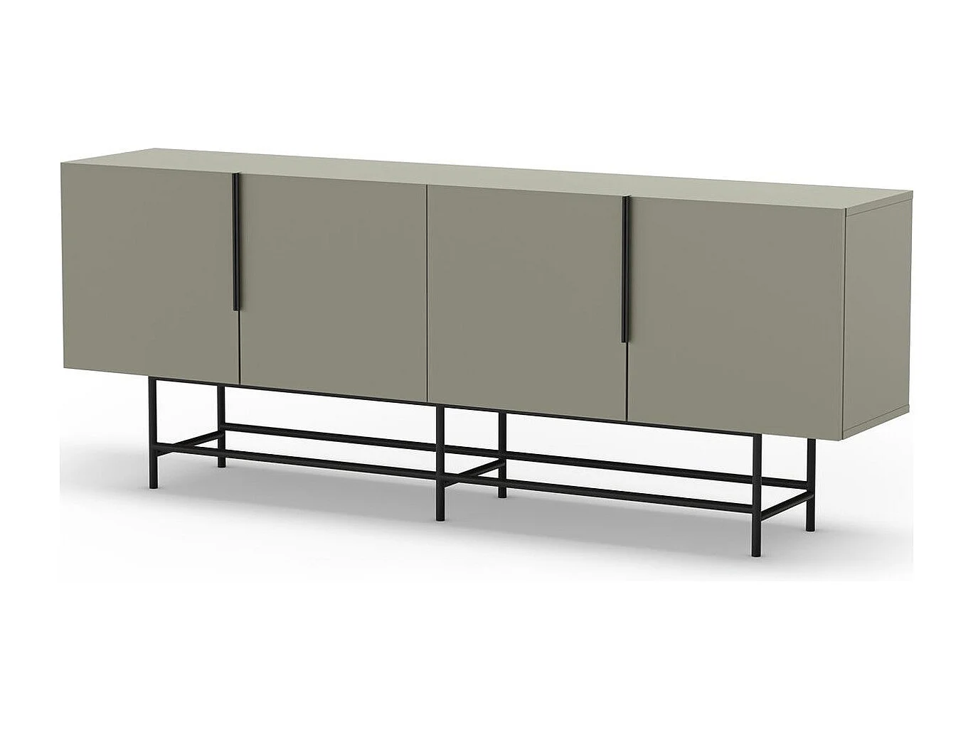 Buffet 4 portes vert 200 cm - Clea