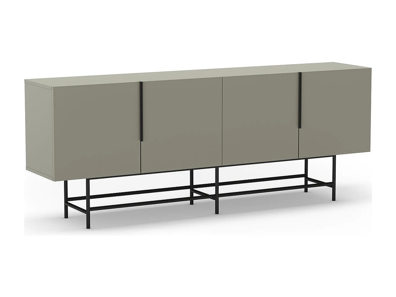 Buffet 4 portes vert 200 cm - Clea
