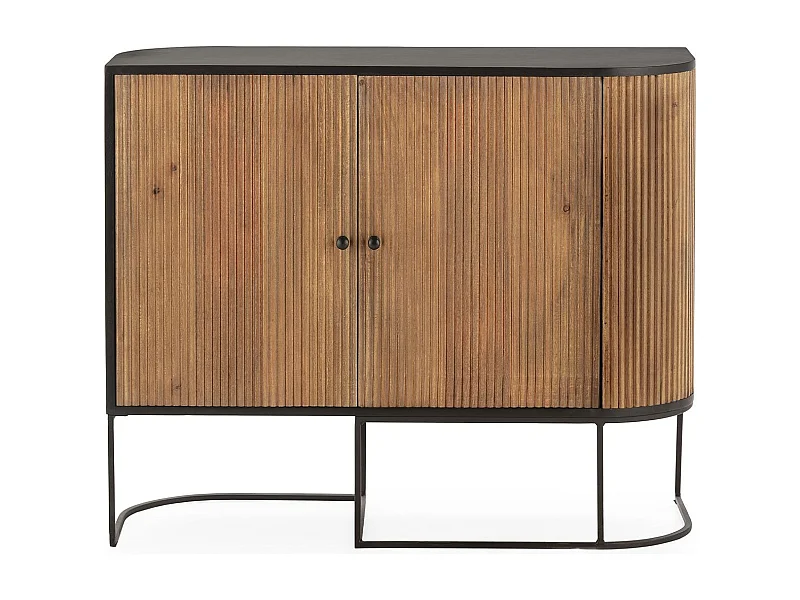 Buffet 2 portes en bois de manguier 110 cm - Cyrus