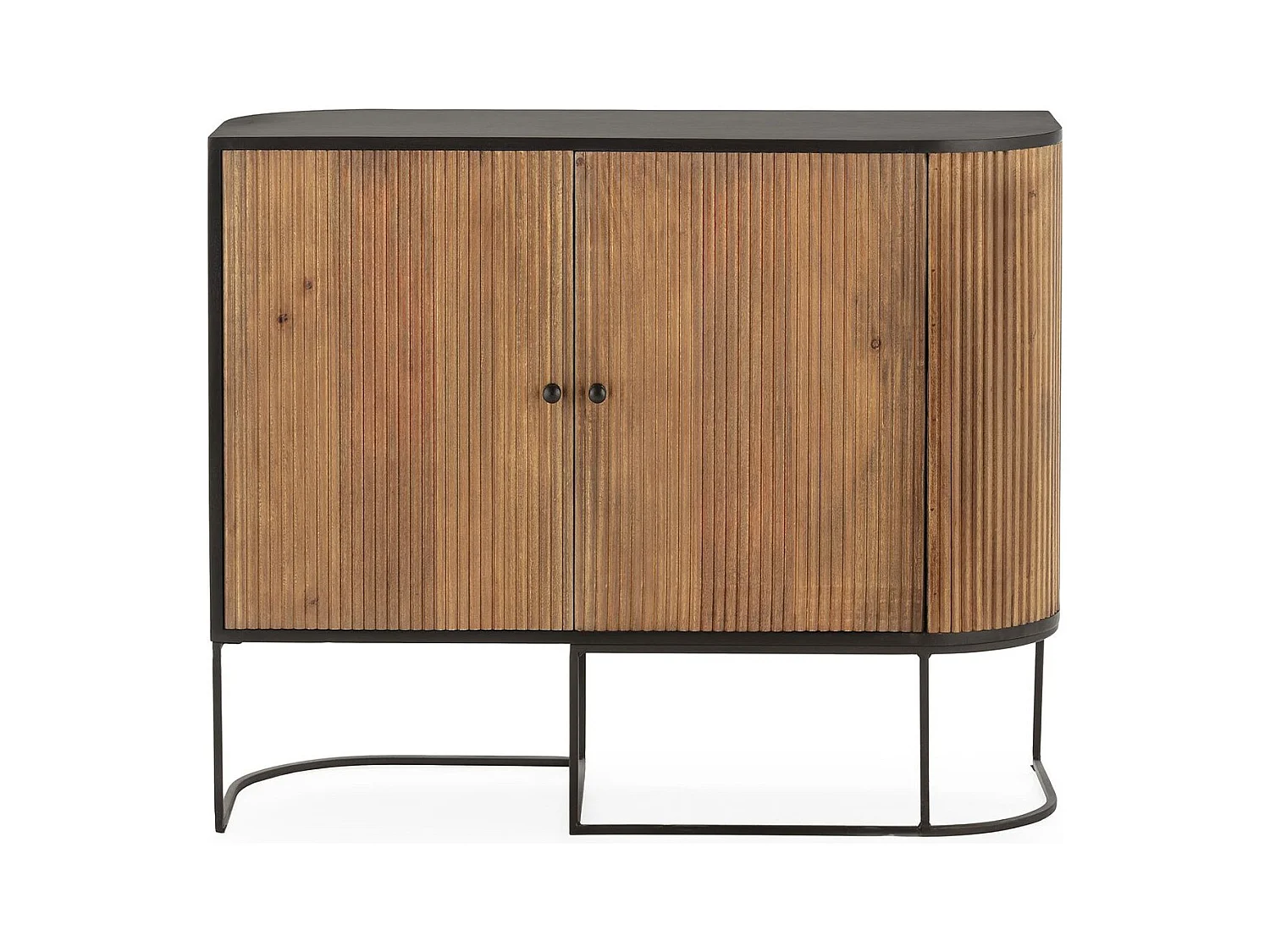 Buffet 2 portes en bois de manguier 110 cm - Cyrus