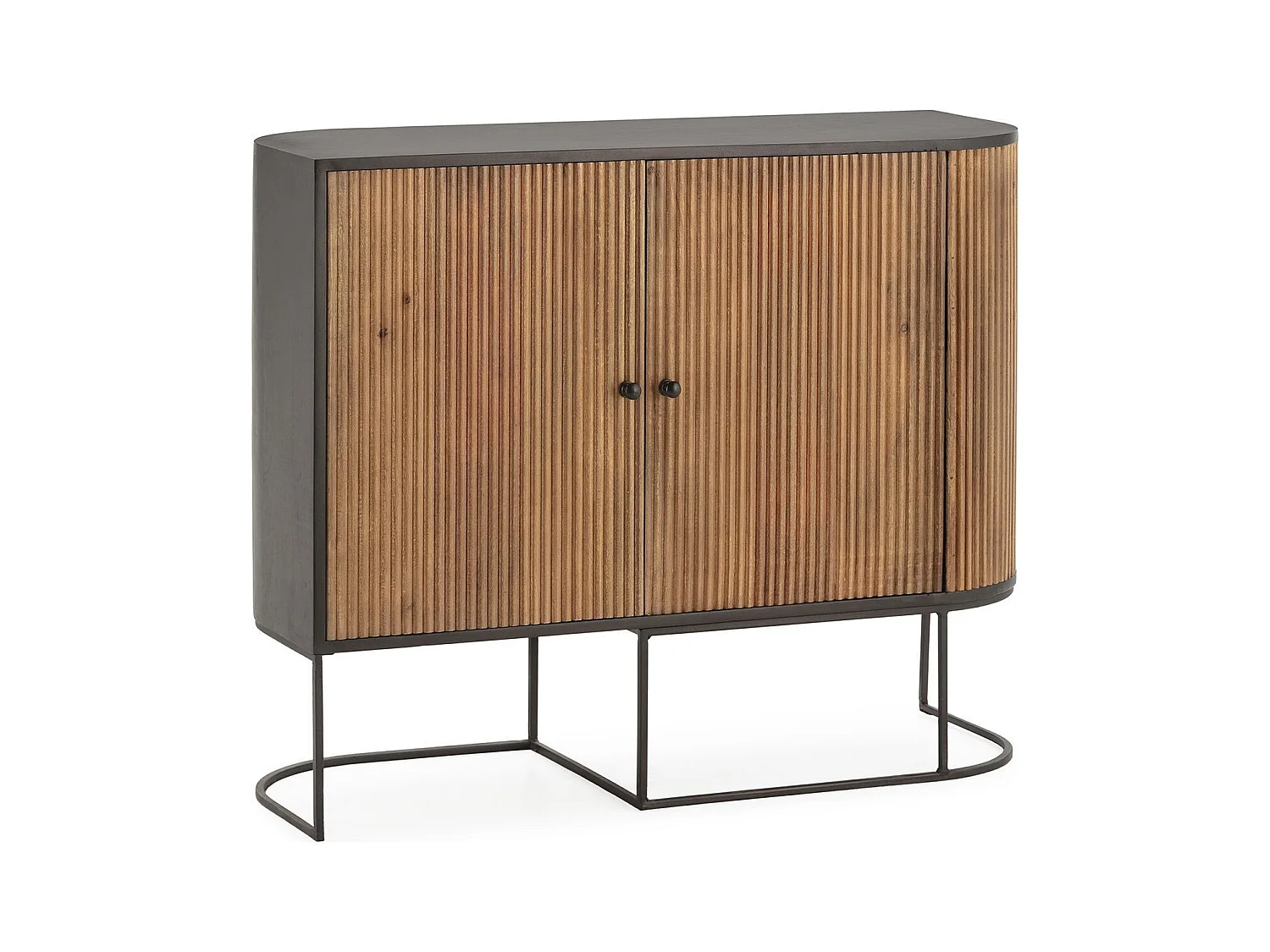 Buffet 2 portes en bois de manguier 110 cm - Cyrus