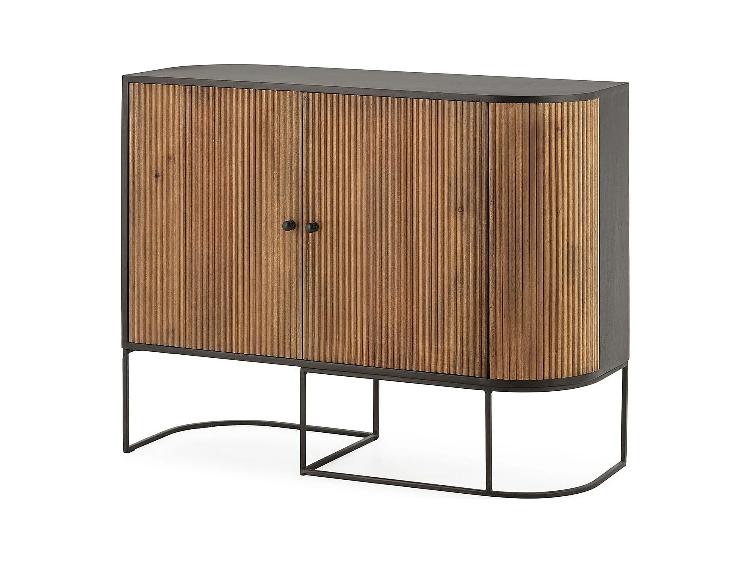 Buffet 2 portes en bois de manguier 110 cm - Cyrus