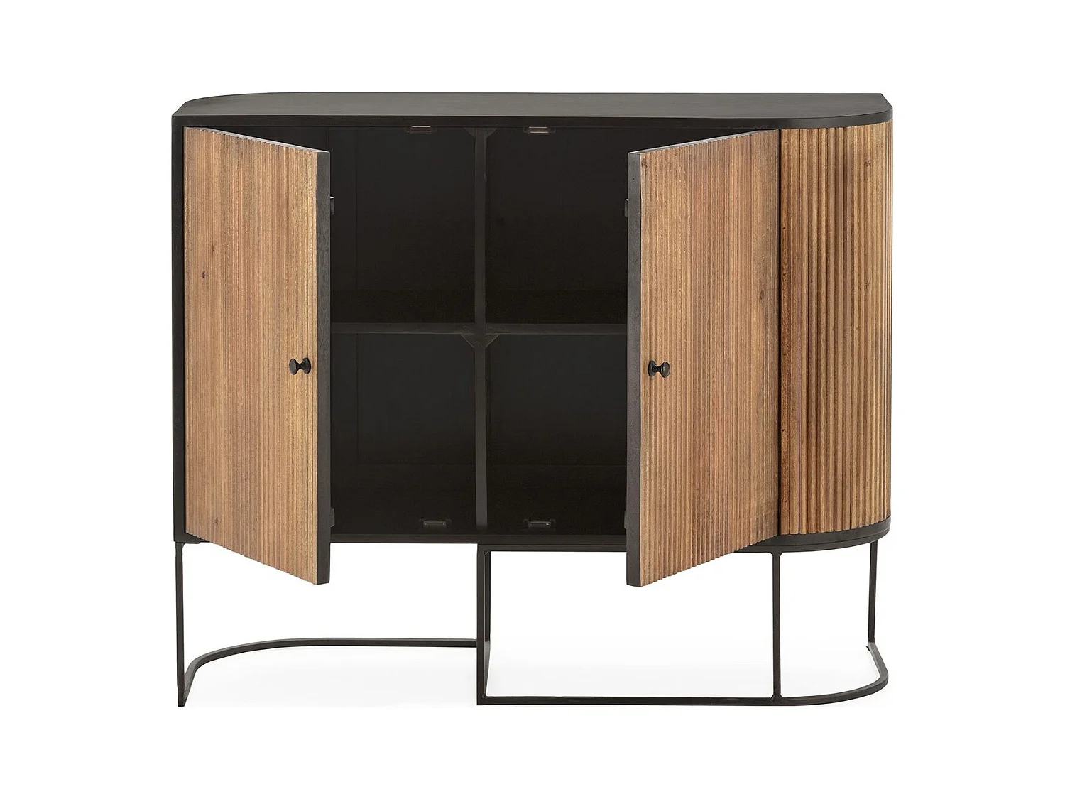 Buffet 2 portes en bois de manguier 110 cm - Cyrus