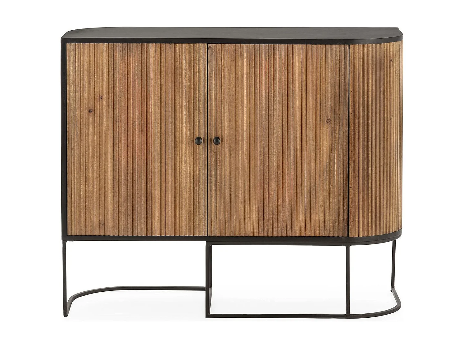 Buffet 2 portes en bois de manguier 110 cm - Cyrus