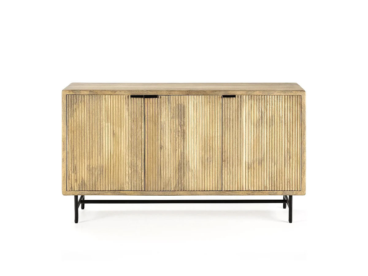 Buffet 3 portes en bois de manguier 150 cm - Sanja