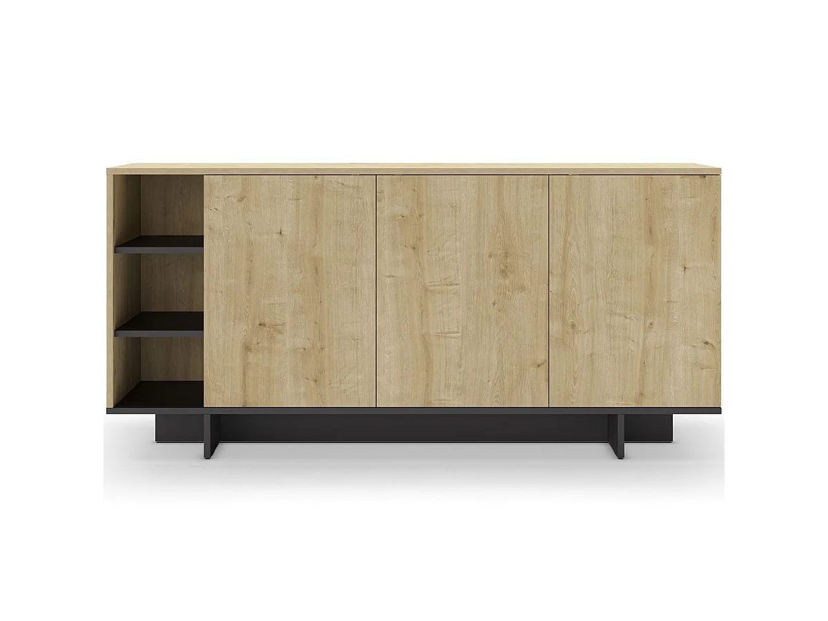 Dressoir Cequoia - 170x40x80cm - Zwart