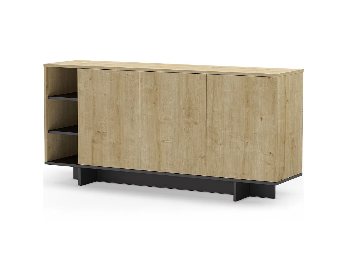 Dressoir Cequoia - 170x40x80cm - Zwart