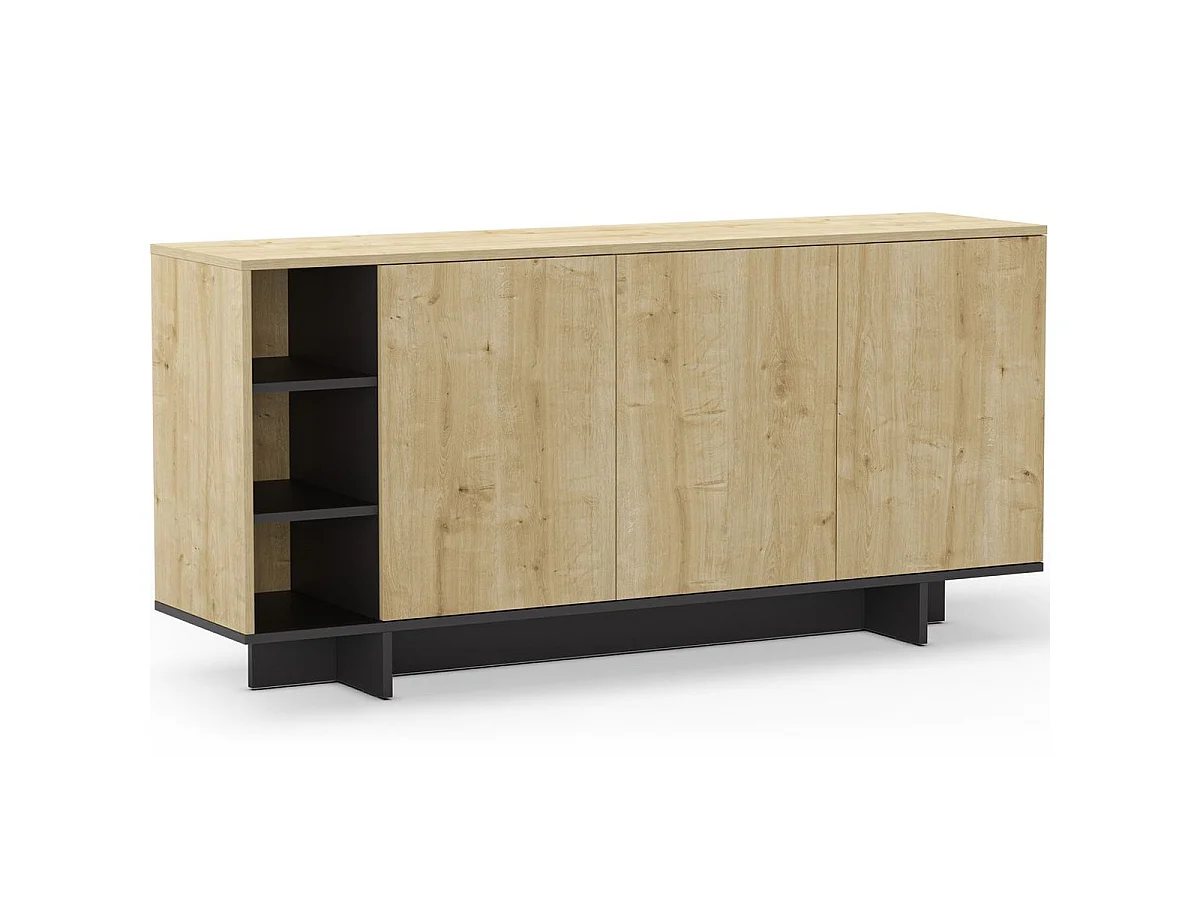 Dressoir Cequoia - 170x40x80cm - Zwart