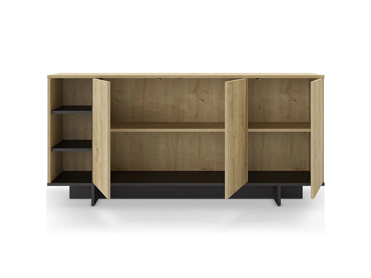 Dressoir Cequoia - 170x40x80cm - Zwart