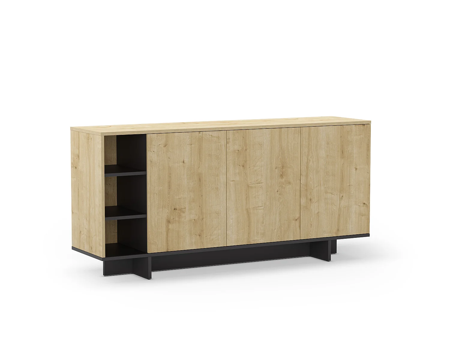 Dressoir Cequoia - 170x40x80cm - Zwart