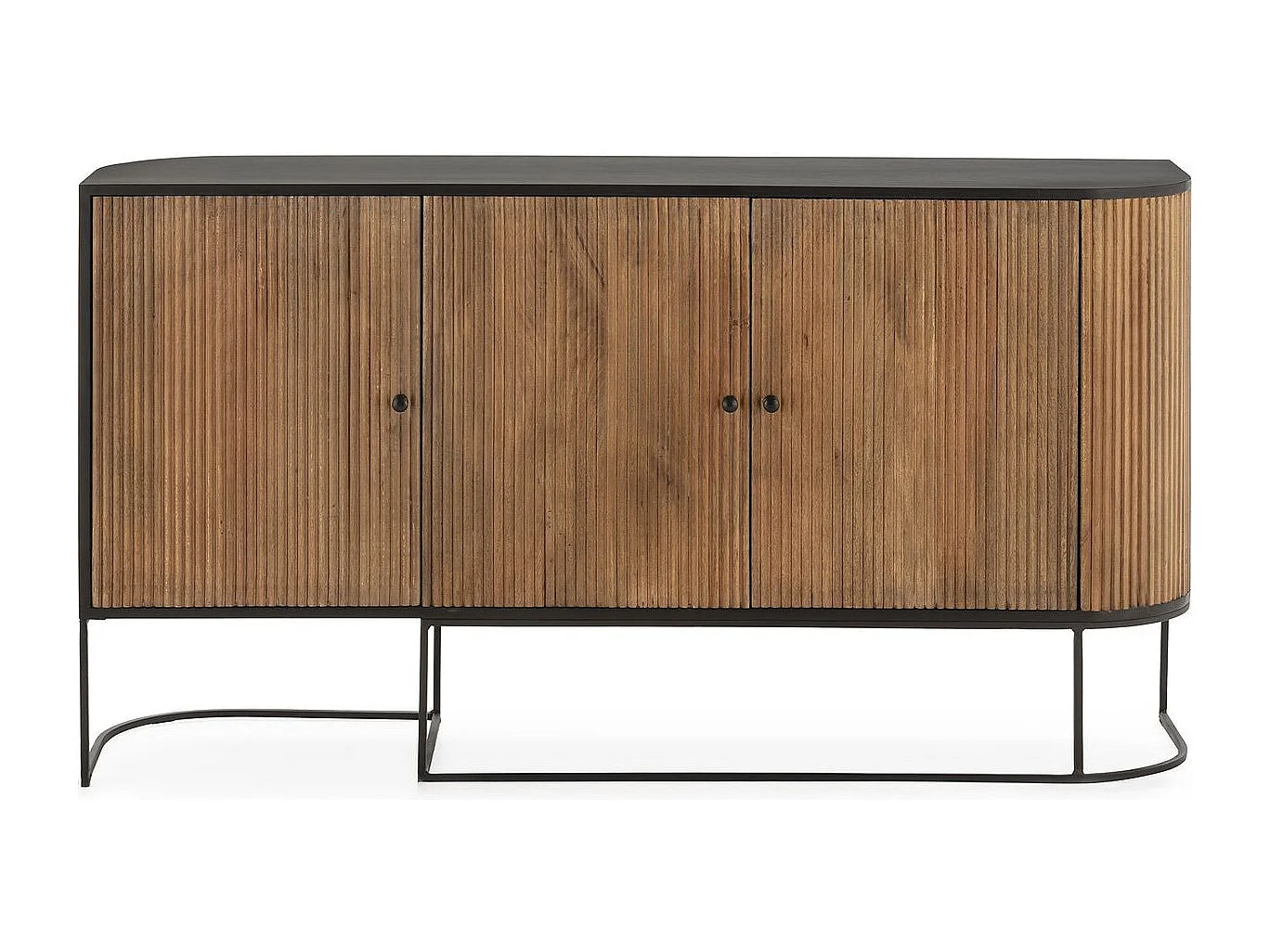 Buffet 3 portes en bois de manguier 165 cm - Cyrus