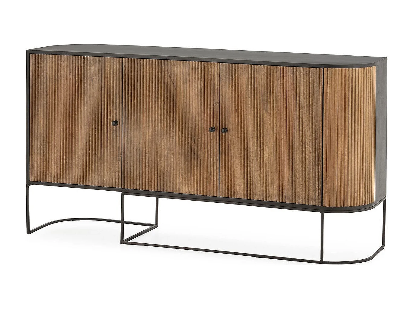 Buffet 3 portes en bois de manguier 165 cm - Cyrus