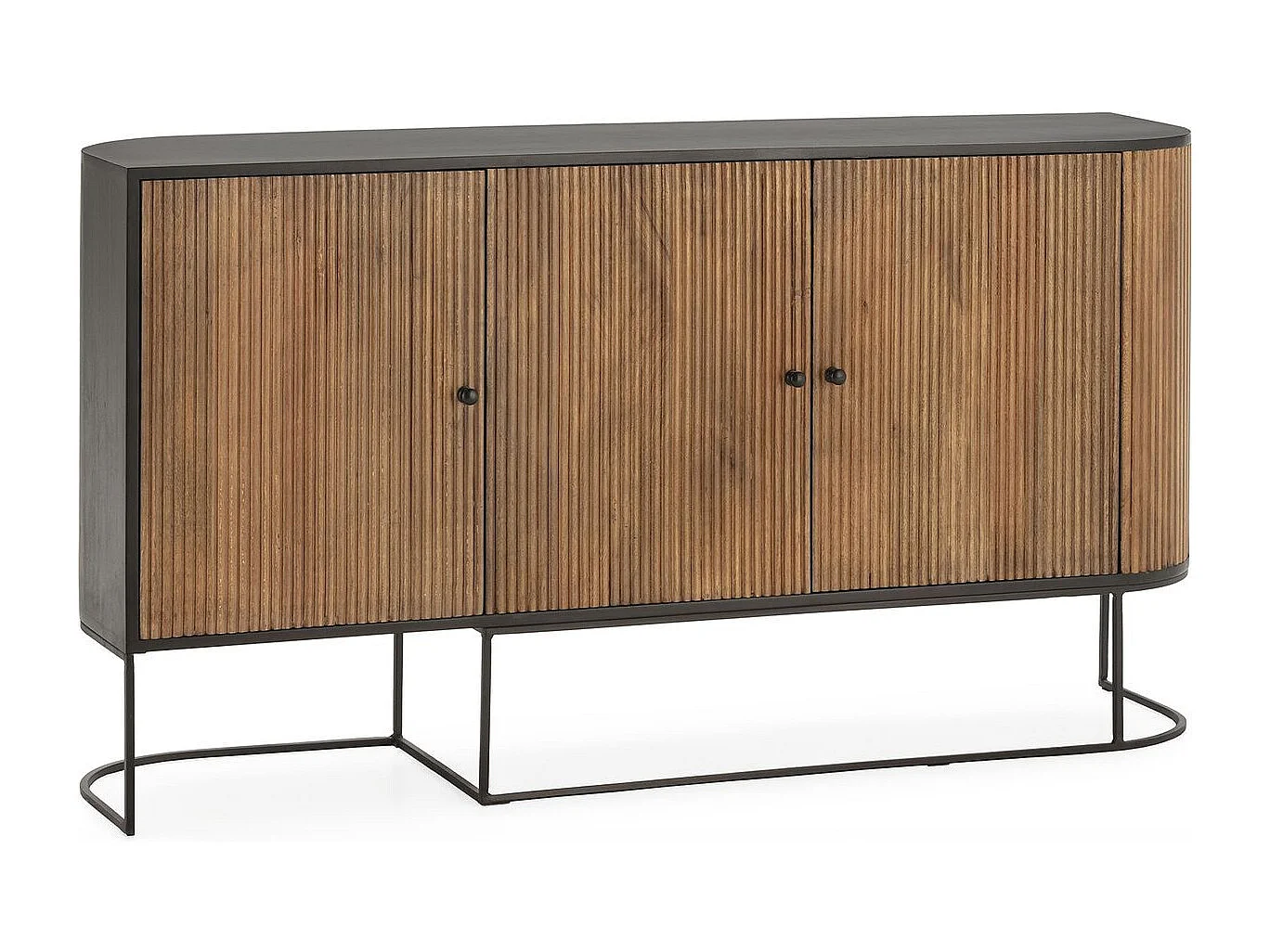 Buffet 3 portes en bois de manguier 165 cm - Cyrus