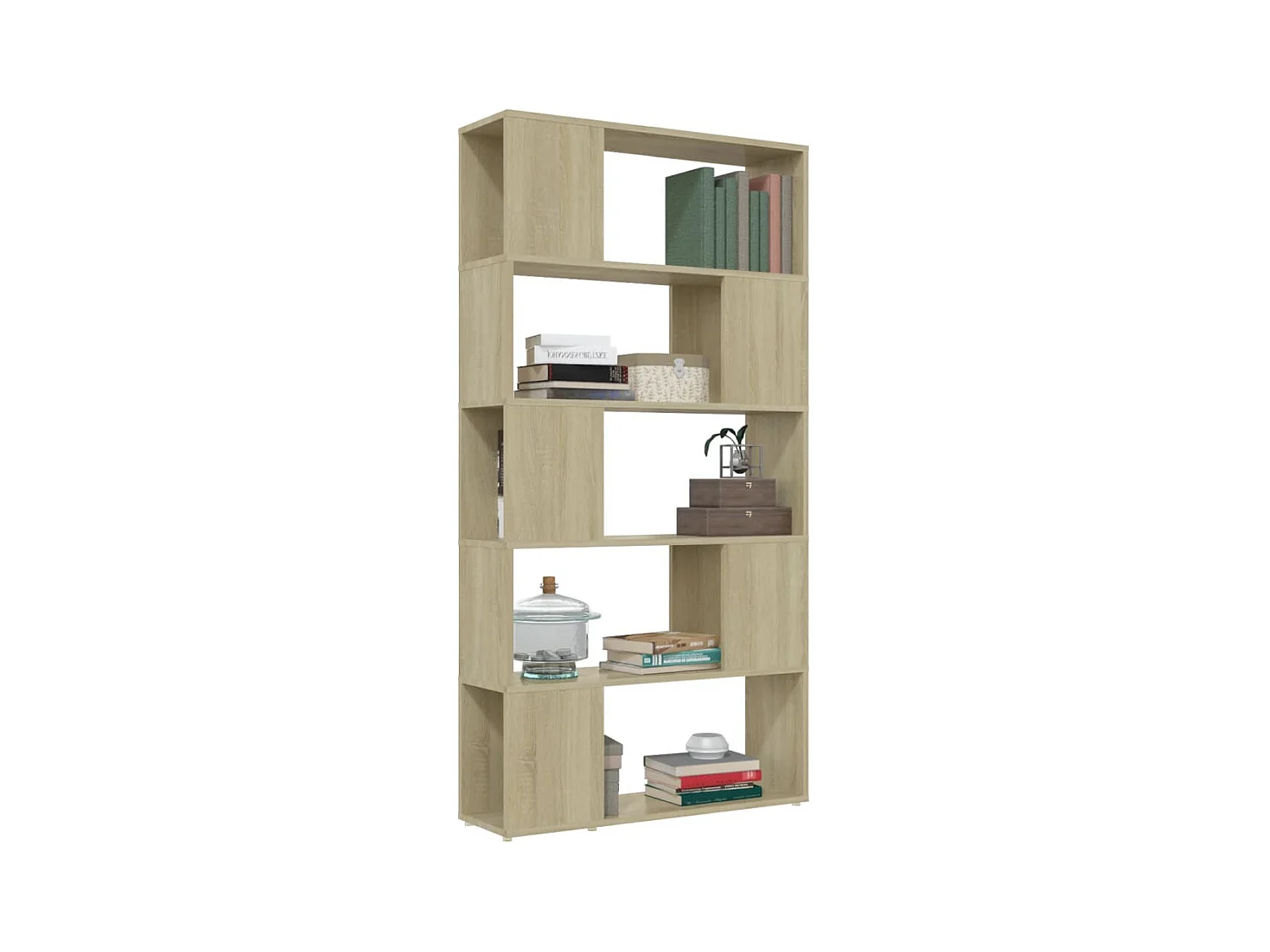 Bibliothèque de séparation Chêne sonoma 80x24x155 cm